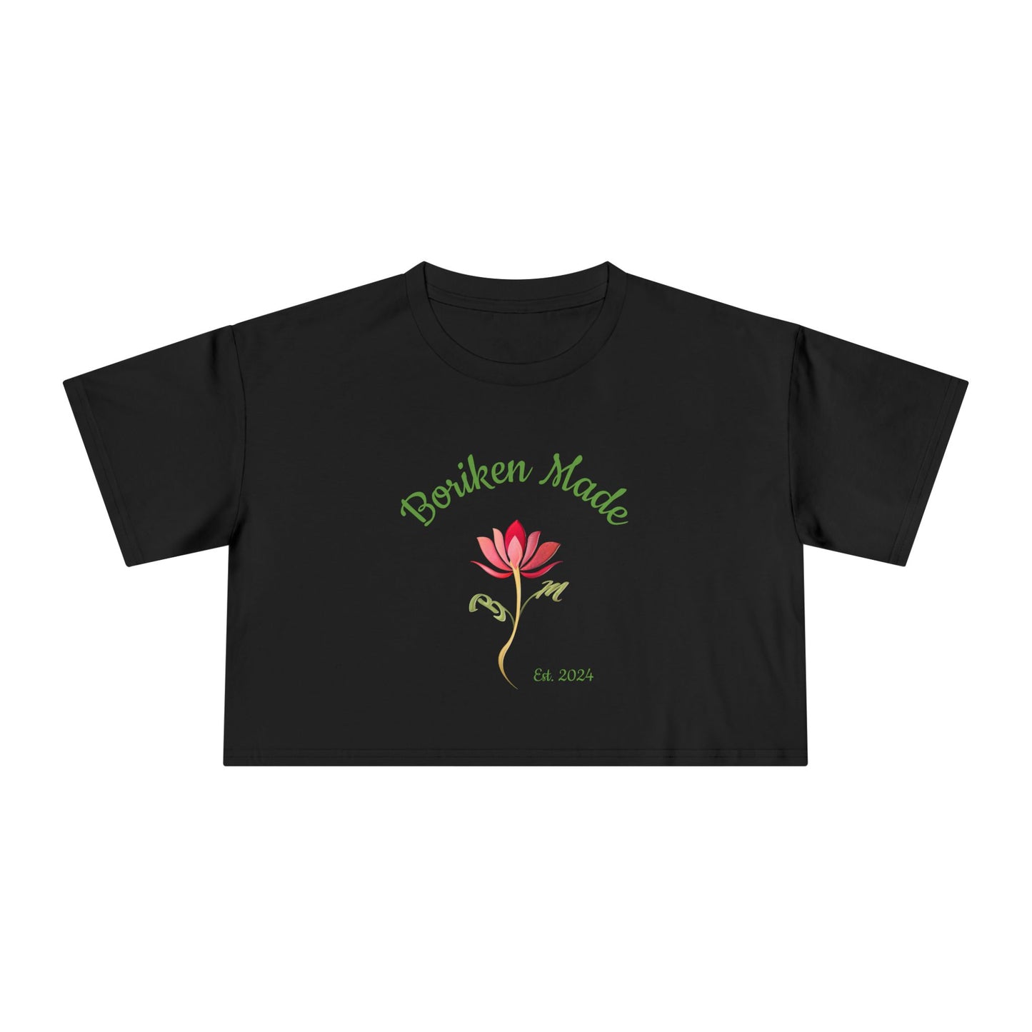 BORIKEN MADE WOMEN’S CROP TEE SHIRT