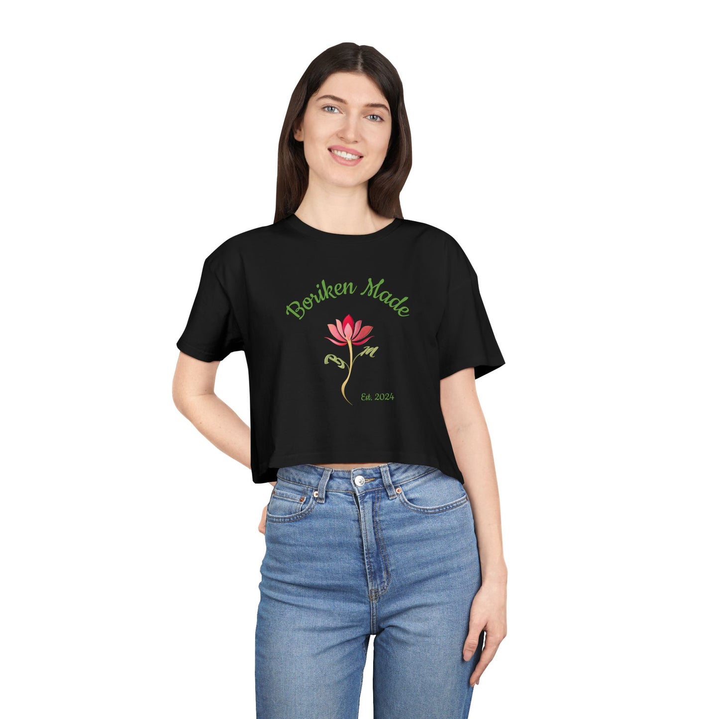 BORIKEN MADE WOMEN’S CROP TEE SHIRT