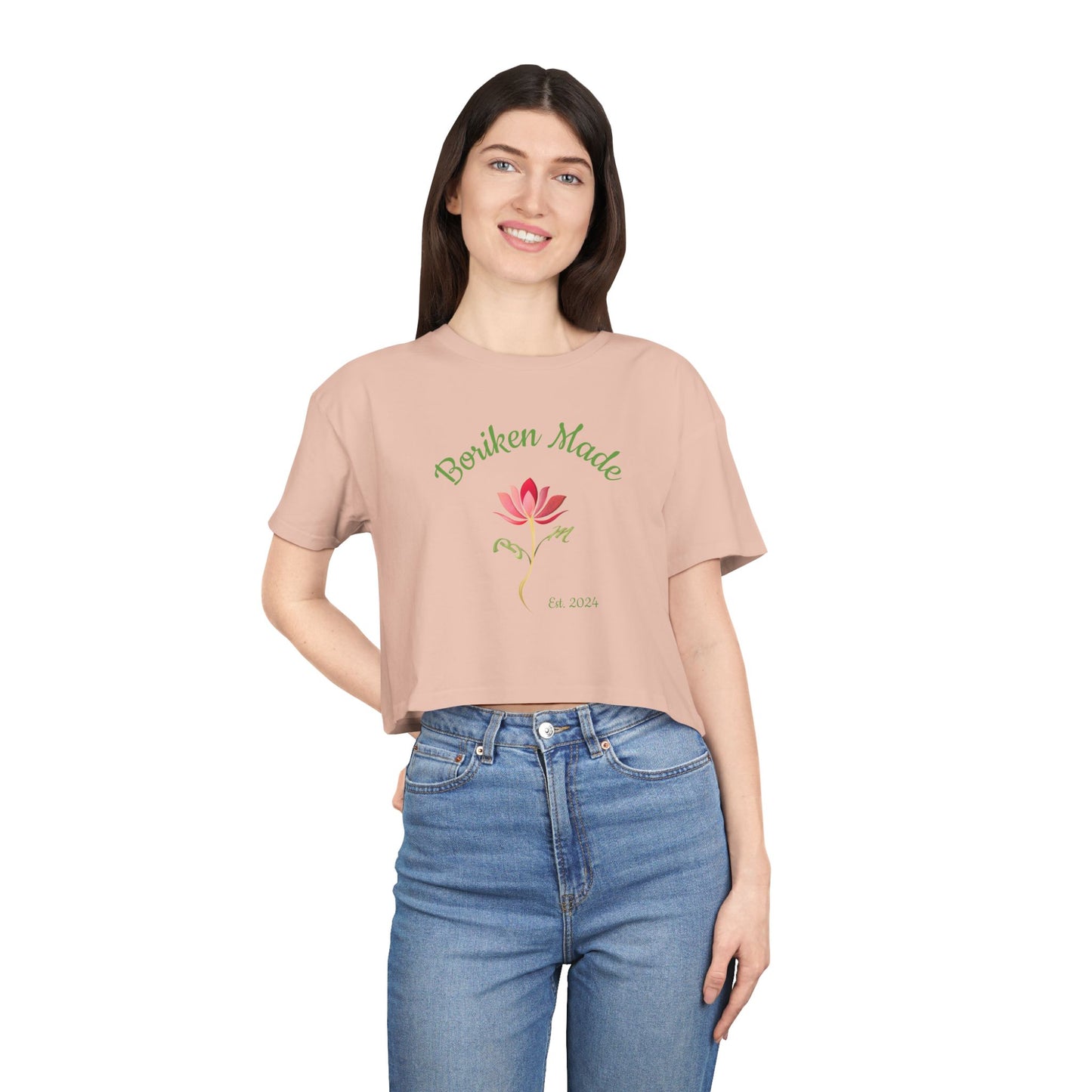 BORIKEN MADE WOMEN’S CROP TEE SHIRT