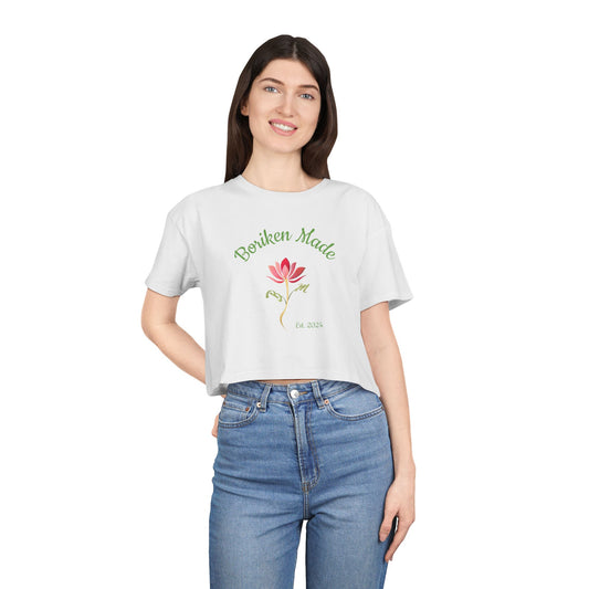 BORIKEN MADE WOMEN’S CROP TEE SHIRT